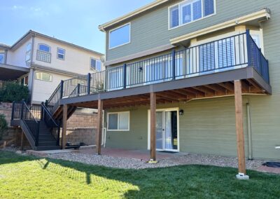 finished deck in Highlands Ranch, Colorado