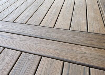 close up of Trex decking